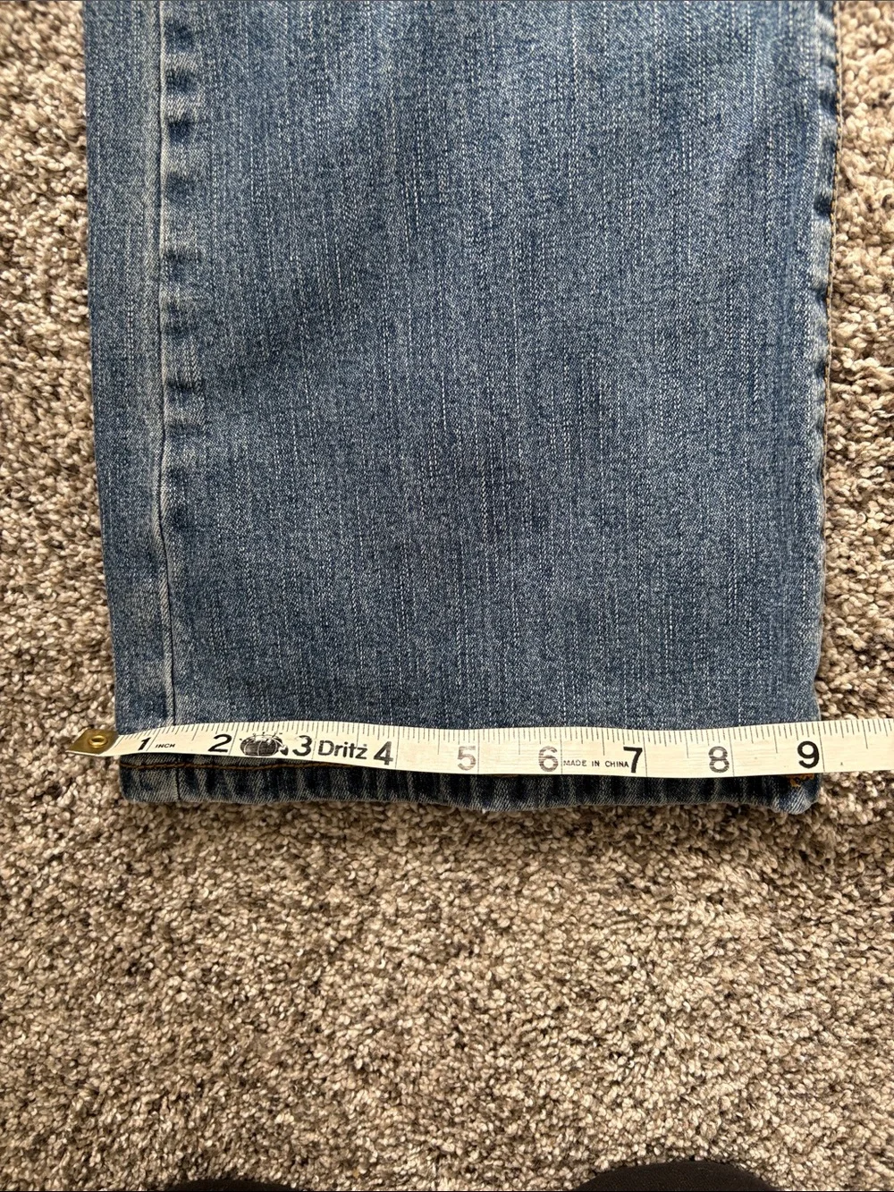 Michael‎ Kors Women's Blue Bootcut Jeans size 10 Low-rise Studded Cotton Pockets